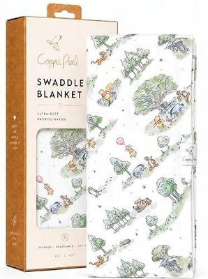 Copper Pearl Swaddle Blankets for Newborns | Soft Stretchy Receiving Blankets for Boys and Girls | Large 46 x 46 Inch Baby Blankets | Lightweight and Breathable Swaddles | Hundred Acre Wood