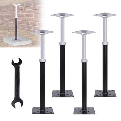 House Floor Jacks for Leveling, 11"-16.5" Height Adjustable, 4 PCS | Post Floor Support Jacks for Temporary Stabilizing Stairs, Decks, Crawlspaces Porches, Roof Beams, 11000lbs Load Capacity