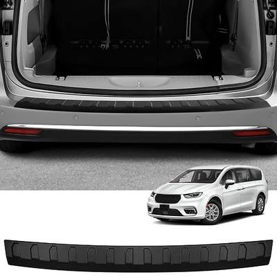 Rear Bumper Protector Compatible with Chrysler Pacifica 2017-2025 2026 Accessories Matte Black ABS Material Rear Bumper Guard Trunk Sill Protector(Exterior)