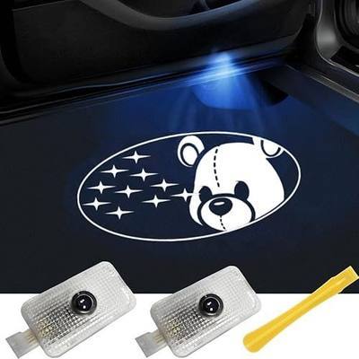 2PCS Kegoova Fadeless Car Door Lights Logo, Glass Lens LED Car Door Lights, Welcome Projector Lights Compatible with Forester Outback Ascent Legacy XV (Bear)