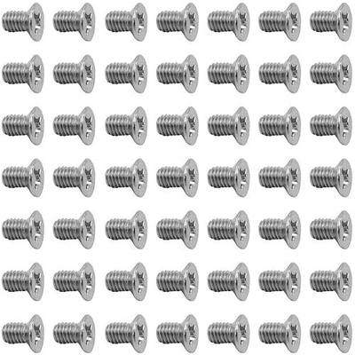 50Pcs Hard Drive Screws 2.5 inch,Stainless Flat Phillips Head HDD SSD M3 x 5mm Mounting Screw for Computer PC Laptop Case,2.5" Silver