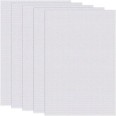 Pndeyo 5 Sheets 0.5mm White Fursuit Eyes Mesh, 11.8x7.87in, PVC | Waterproof, Printable, Blank, Eye Mesh Sheet, for Furry Cosplay Props Fursuits Handicrafts Making