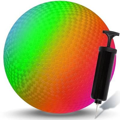 ArtCreativity Extra Durable 9" Multi-Use Ball for Kids with Easy Use Hand Pump, Colorful Kick Ball Built for Tough Wear and Tear, Strong PVC Material Withstands All Play, Classic Outdoor Toy