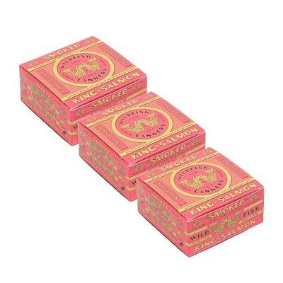 Wildfish Cannery Smoked King Salmon | 3 x 3.5oz Can