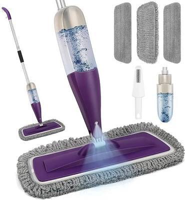 Microfiber Spray Mop for Floor Cleaning with Washable Pads,Dry Wet Use | 27 oz Refillable Bottle,3 Reusable Mop Pads,Mops with Sprayer for Hardwood Laminate Vinyl Tile Cleaning