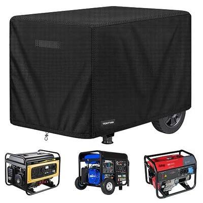 Waterproof Generator Cover 32x24x24 Inches, 600D Heavy-Duty Oxford Fabric, Dustproof and Waterproof Protection for Generators, for Most of 5000-10000W Generators. Black