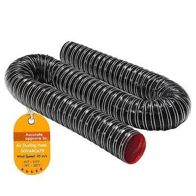 2 1/2 in Intake Hose Automotive Air Duct Hose Length 1 Meter (3.3 Feet) Double-layer Silicone Flexible Brake Cooling Ducting Induction vacuum hose for Air System (Black)