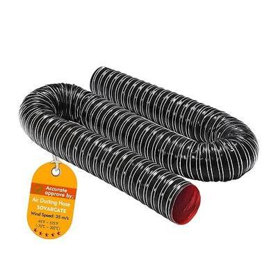 2 1/2 in Intake Hose Automotive Air Duct Hose Length 2 Meter (6.6 Feet) Double-layer Silicone Flexible Brake Cooling Ducting Induction vacuum hose for Air System (Black)