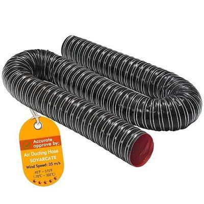 3 1/2 in Intake Hose Automotive Air Duct Hose Length 1 Meter (3.3 Feet) Double-layer Silicone Flexible Brake Cooling Ducting Induction vacuum hose for Air System (Black)