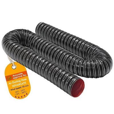 3 in Intake Hose Automotive Air Duct Hose Length 1 Meter (3.3 Feet) Double-layer Silicone Flexible Brake Cooling Ducting Induction vacuum hose for Air System (Black)