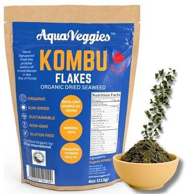 Kombu Flakes – Maine Coast Sea Vegetables for Keto, Paleo, Vegetarian & Vegan Diets, Organic Gluten Free Seaweed, 4 Oz