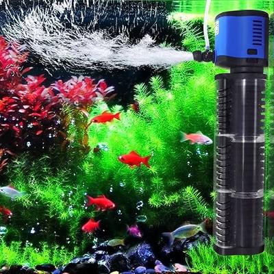 COOSPIDER Aquarium Filter 260GPH Fish Tank Filter for 30-75 Gallon Tank | 14W Powerful Internal Pond Pump, Submersible Turtle Tank Filter for Cold Plunge, Saltwater & Freshwater Tank, Oxygen Supply