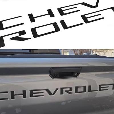 Tailgate Insert Letters Compatible with 2023 2024 2025 2026 Chevy Colorado 3D Emblems Badge with Strong Adhesive Matte Black