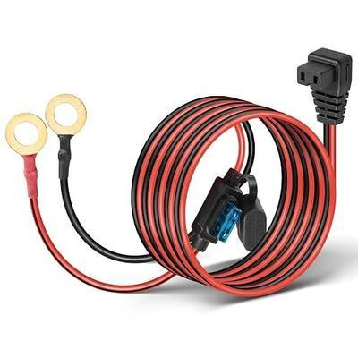 Anina 12V DC Power Cord Cable for Car Fridge with 14AWG O Ring Terminal Car Cooler Charger Compatible with Alpicool, COSTWAY, ARB, ICECO, Setpower, Aspenora, JoyTutus Portable Refrigerator