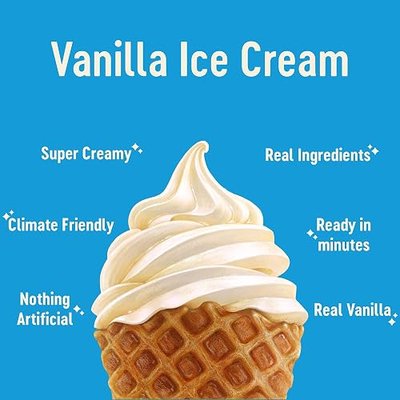 ColdSnap Vanilla Ice Cream Pods – Premium, Creamy Single-Serve Vanilla Dessert Made in Minutes– Frozen Treat with Zero Prep – Convenient, No Freezer Required, Ready Anytime – pack of 12 (COLDSNAP MACHINE REQUIRED)