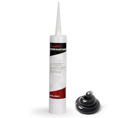 RTV Silicone Gasket Maker Black, High Temperature Gasket Sealer 13 Oz. | High Strength Flange Sealing for Automotive Motorbike Machine Equipment Repairing