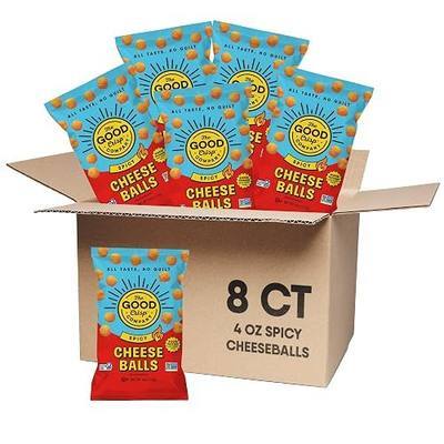 The Good Crisp Company Spicy Cheese Balls, 4 oz bags, Pack of 8 | Certified gluten-free; Non-GMO ingredients; Free from major allergens; No artificial flavors or colors