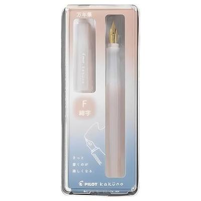 Pilot Kakuno Fountain Pen Madoromi Color Series, Gold (Smiley Face) Fine Nib, Perfect for Beginners and Creative Expression, Ivory, PFKA-1MDIF
