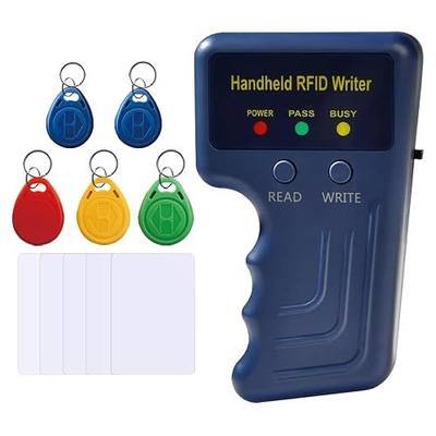 Handheld 125khz RFID Reader Writer,AWID and HID Copier with 10 T5577 Keyfobs