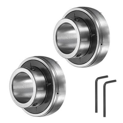 uxcell 2pcs UC208-24 Pillow Block Bearings 1-1/2" Bore Bearing Units Chrome Steel (GCR15) Flange Mounted Bearing Housing with Wrench