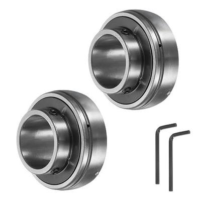 uxcell 2pcs UC206-20 Pillow Block Bearings 1-1/4" Bore Bearing Units Chrome Steel (GCR15) Flange Mounted Bearing Housing with Wrench