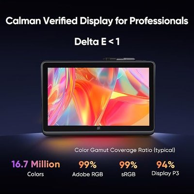 XPPen Artist Pro 22 Gen 2 22" 2.5K Drawing Tablet with Screen, 16K, Calman | Calman Verified 99% Adobe RGB Display for Design, Photo Editing, Mac, PC, Includes ACK05 Shortcut Remote & Adjustable Stand