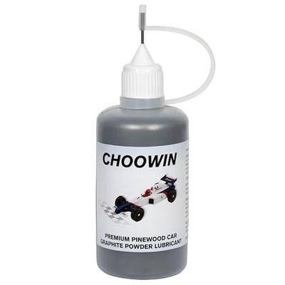 Choowin Graphite Powder for Pinewood Car, Dry Graphite Lubricant for Lock, Door Hinge, Pine Derby Car Wheels Axles - Door Hinge Lock Lubricant, 60 ml