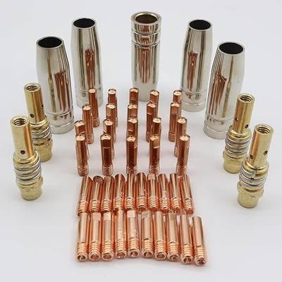 15AK MB15 Contact Tip .030" Conical Gas Nozzle Tip Holder Fit 15AK MB15 MIG MAG Co2 Welding Torch 49pcs