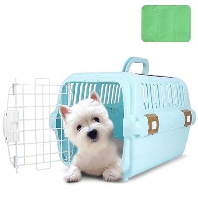 Hard-Sided Plastic Dog and Cat Kennel,Two-Door Pet Carrier | Top or Front Loading,Pets up to 22LBS,Fully Breathable, Perfect for Traveling/Hiking/Camping/Veterinary Visits