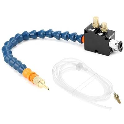 QWORK Mist Coolant Lubrication Spray System for CNC, Lathe, Milling & Drill Machines - Enhanced Metal Cutting & Engraving Efficiency