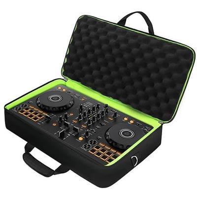 SNIGJAT DJ Controller Case for DDJ FLX4 / 400 / REV1 with 2 Front Pockets | Padded DJ Controller Bag with Pockets for Accessories, DJ Carrying Case with Adjustable Shoulder Strap for DJ Equipment