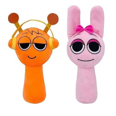 SPR Plush Toys SPR Game Plushies SPR Plushes Soft and Funs Stuffed Toys Dolls for Fans and Friends Birthday for Girls Boys (Orange+Pink)