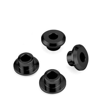 Wsays CNC Handlebar Riser Bushings Solid Billet Aluminum Fit for Harley | Fit Touring Street Electra Road Glide Road King 1983-2025 Fit Softail 2018-2025, Oxidized black