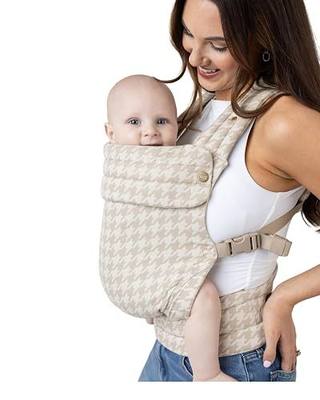 Mabē Monarch Ergonomic Baby Carrier – Premium Cotton Soft Structured Newborn to Toddler Carrier with Hip-Healthy Design, 3 Carry Positions (9-46 lbs), Lightweight & Breathable, (Houndstooth)