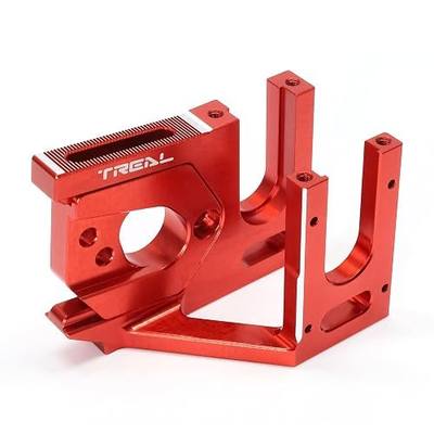 TREAL Aluminum 7075 Motro Plate Center Diff Mount Set for Arrma 1/8 Kraton Outcast 6S(Red)