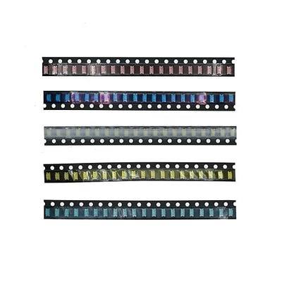 5 Colors x 20 Pcs =100pcs, 1206 SMD LED Diode Lights Chips Assorted Kits (Surface Mount) for PCB DC 20mA 20mA High Intensity Lighting Components Light Emitting Diodes