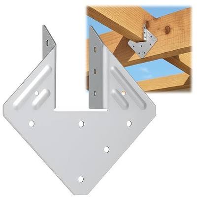 20 Pcs Hurricane Ties Clips,18-Gauge Joist Hangers | Roof Brackets Fit 2x Truss to Rafter Connector for Roofing Trusses Wood Timber Connectors
