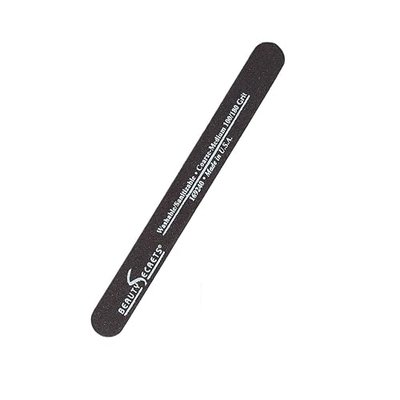 Beauty Secrets Drip & Clog Proof Nail Glue (1 Pack) Bundled with Nail File Black Cushion Medium Coarse 180/100 Grit by Beauty Secrets