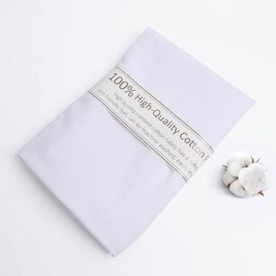 White Cotton Fabric, Natural 100% Cotton Poplin Fabric by The Yard 59 Inches Wide Lining Fabric for Sewing Apparel Cloth Soft Embroidery Quilting, 1 Yard