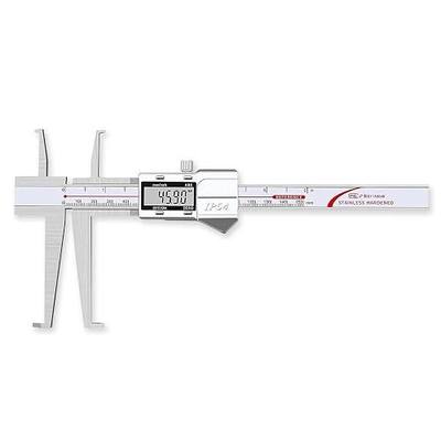 Digital Inside Groove Caliper Electronic Caliper with Upper Jaw and Lower Jaw Groove, 9-150mm/6 Inch, 0.01mm/0.0005", Metric/Imperial, IP54, Stainless Steel (6 Inch)