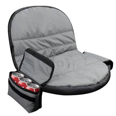 Riding Lawn Mower Seat Cover Lawn Tractor Cover with Two Storage Bags Fit for Most Lawn Mower Seat 600d Oxford Cloth Grey