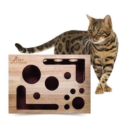 The Original Fig & Friends Cat Nail File Scratch Enrichment Box: Stress Free Alternative to Clippers and Grinders