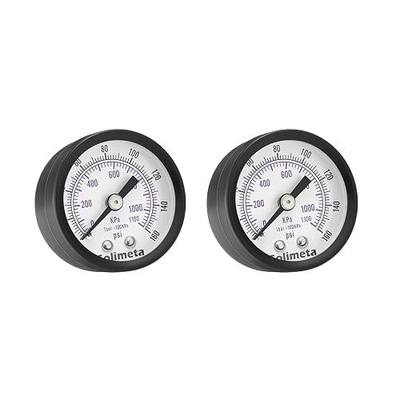 Air Pressure Gauge for Air Compressor Air Filter, 1-1/2" Dial Center Back Mount, 1/8" NPT,0-160 Psi, 2 PCS