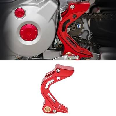 Canitu Front Sprocket Guard, CNC-Machined 6061 Aluminum Alloy Motorcycle Engine Case Protector, Chain Guard for Honda CRF 125F 2019–2025 (Red)