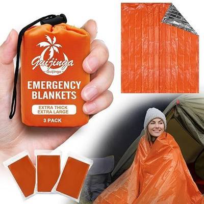 Emergency Blankets for Survival 3 Pack | Prevent hypothermia, Portable Survival Blanket, for Outdoor Adventures, for Camping, Hiking, and Car Emergencies