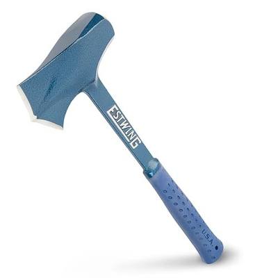 ESTWING Timber Titan - Blue USA Made 16" Wood Splitting Maul with Forged Steel Construction & Shock Reduction Grip - E6-TT4 | Made in USA, Contoured Blade & Powder Coated, Longer Handle For More Powder, Forged In One Piece, Shock Reduction Grip