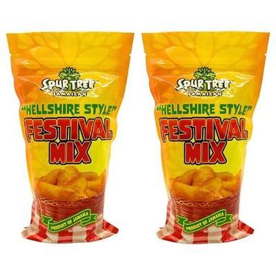 Spur Tree Jamaican Hellshire Style Festival Mix, 12 Oz (2-Pack) | Seasoned Coating for Crispy Flavor, Frying Magic, Deliciously Easy Meals