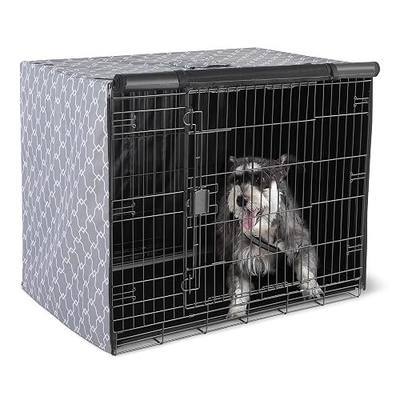 Amazon Basics Dog Cage Cover for 42-inch Wire Crates, Heavy-Duty with Zippered Panels