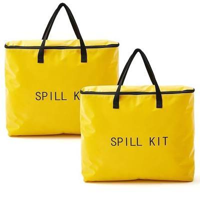 Dansydaisy 2 Pcs Spill Kit Bag Only, Universal Portable Emergency Duffle Spill Bag, No Other Leak Handling Accessories are Included(Yellow)