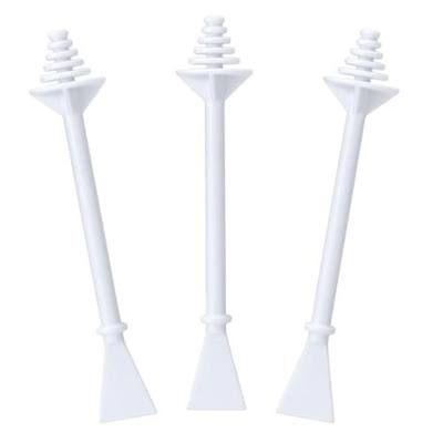 100 Pcs Nose Wax Sticks, Plastic Nose Hair Wax Applicator Stick with Disposable Spatulas for Men Women Eyebrows Ears Nose Hair Removal